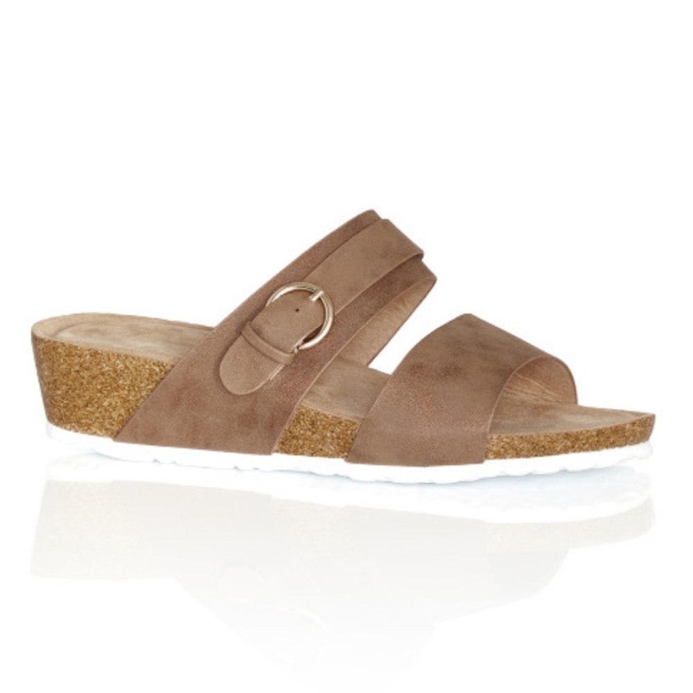 CLOUDWALKERS EXTRA WIDE FIT 9W Didi Footbed Wedge